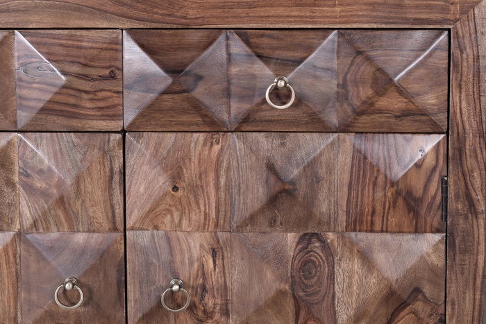 GINER Y COLOMER Cómoda de madera de palisandro color cerezo